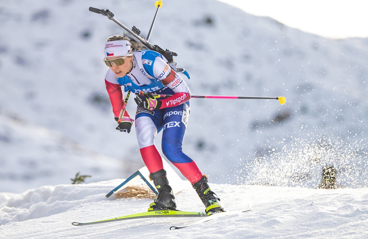Tereza Voborníková, sprint žen na SP Hochfilzen 2025